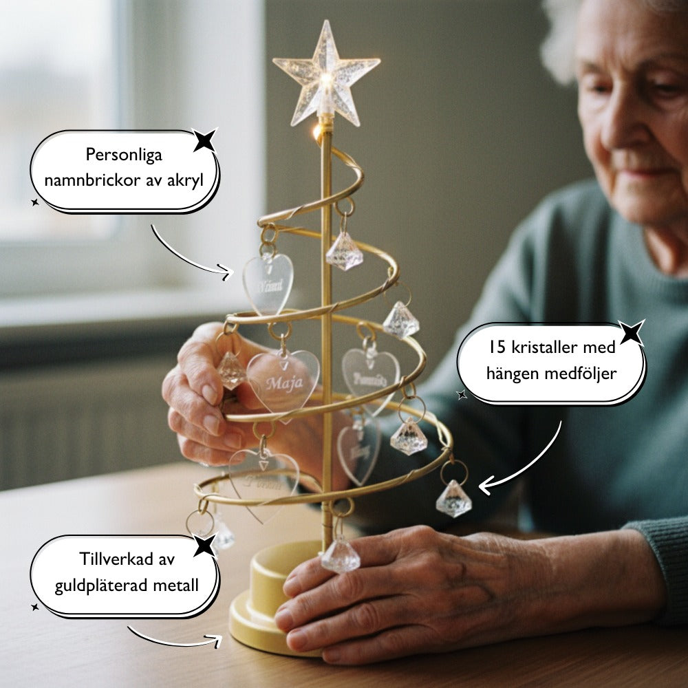 Familietre | Vakker Personlig Juletrelampe