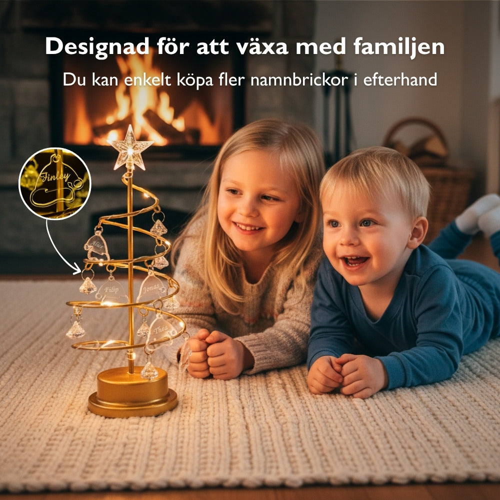 Familietre | Vakker Personlig Juletrelampe