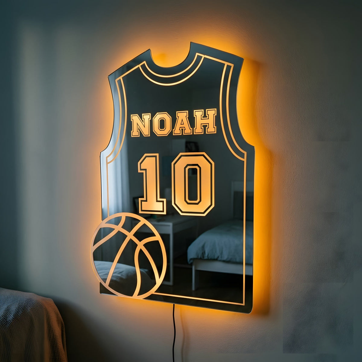 Basketballspiller | Personlig LED-Speil