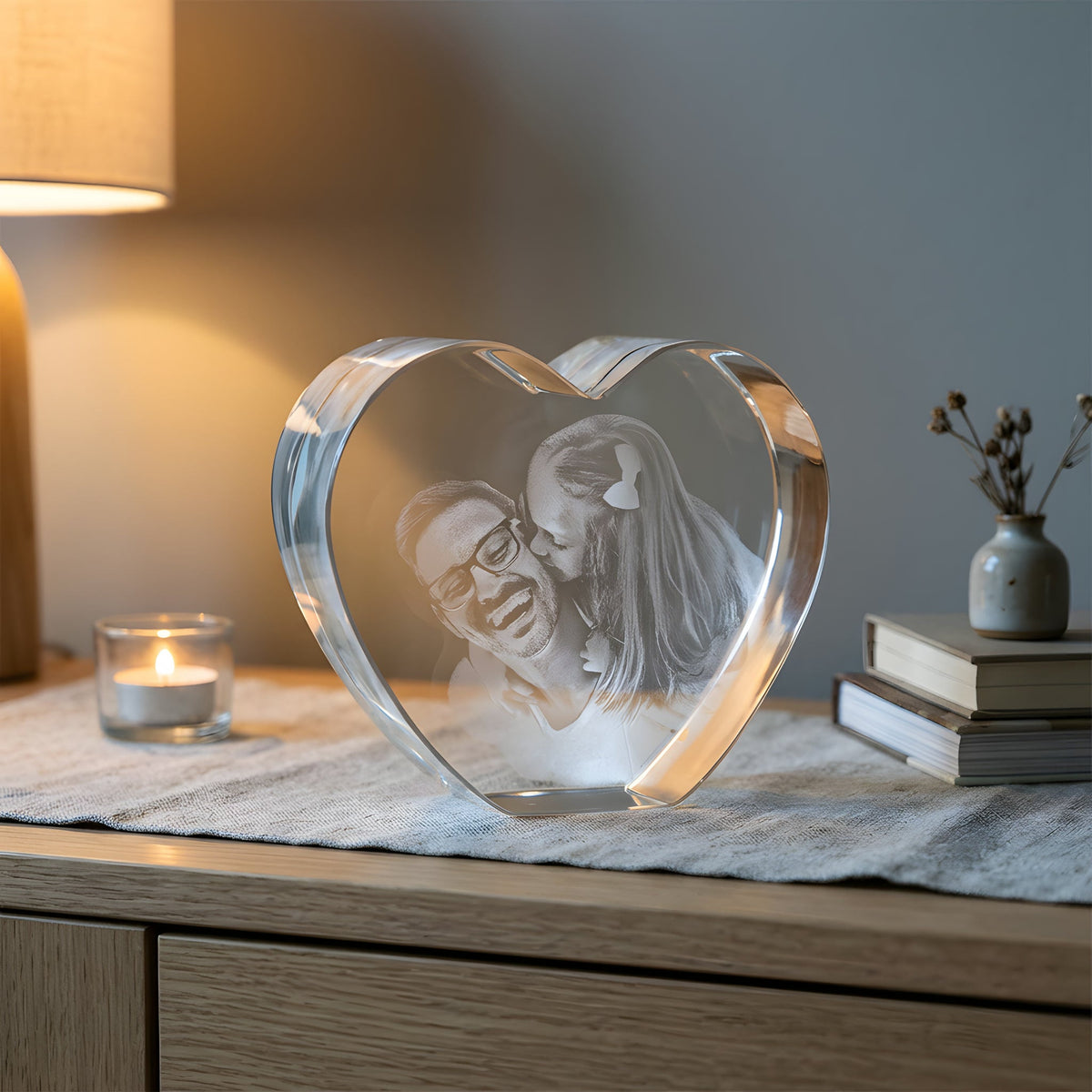 Fotokrystall 3D | Hjerte