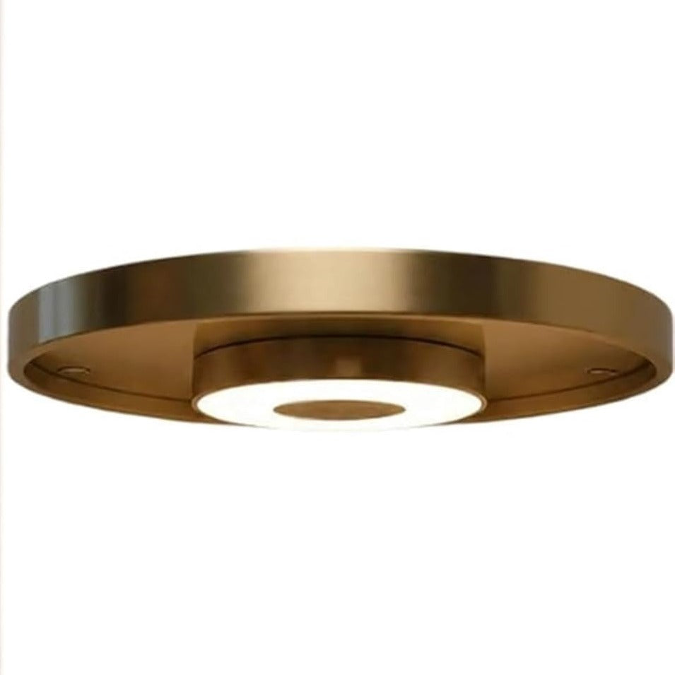 Trådløs LED-Hylle - cordless led shelf brass detail