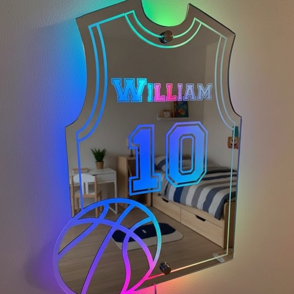 Basketballspiller | Personlig LED-Speil
