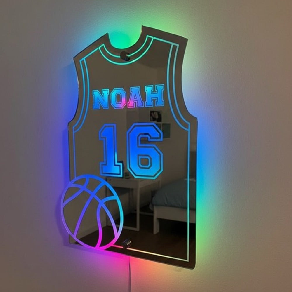 Basketballspiller | Personlig LED-Speil