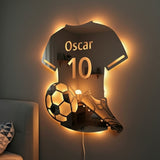 Fotballspiller | Personlig LED-Speil